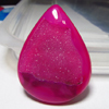 Hot Pink Druzy Tear Drops Cabochon Sparkle - Huge Size 35x46 mm approx